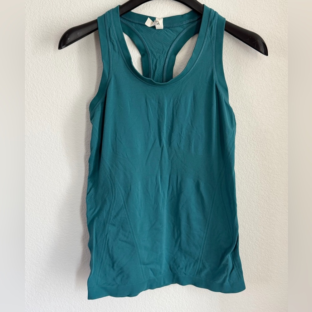 Athleta Sleeveless Racer Back Athletic Fit Tank Top - Teal - Brand New - Size S